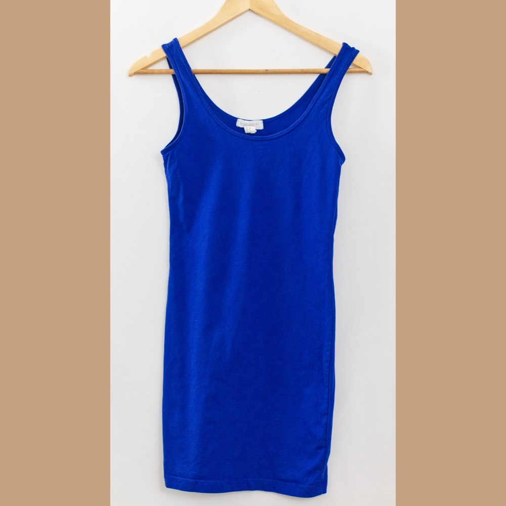 Basic Blue Bodycon Dress